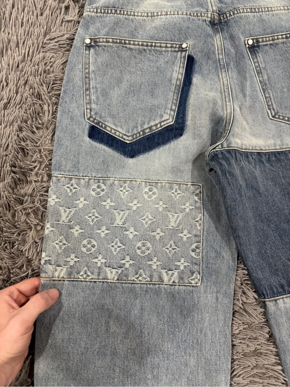 Louis Vuitton Patchwork Jeans